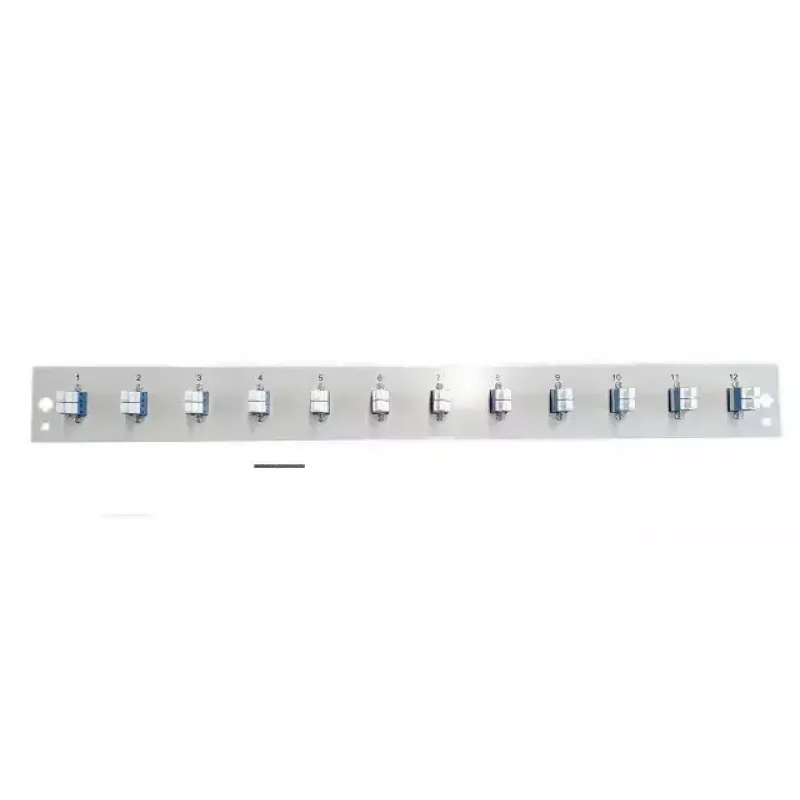 Patchpanel-Zubehör EFB Elektronik SB-FP-12SC-S-OM4, 1U Rackeinbau, 12 SC OM4, 432×13×43,5 mm, grau