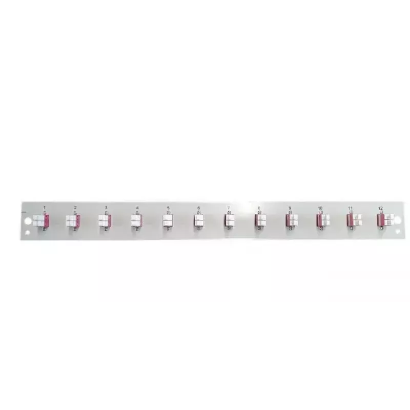 Patchpanel-Zubehör EFB Elektronik SB-FP-12SC-S-OM4, 1U Rackeinbau, 12 SC OM4, 432×13×43,5 mm, grau