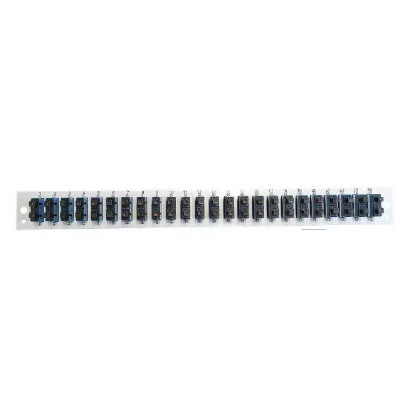 Patchpanel-Zubehör EFB Elektronik SB-FP-24SC-D-V-OM4 — 1HE Rackeinbau, 432×13×43,5 mm, grau