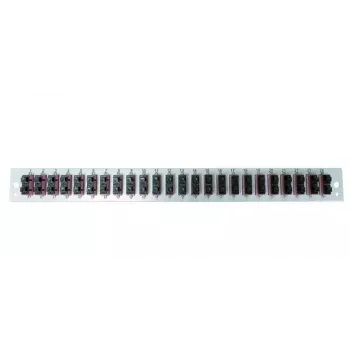Patchpanel-Zubehör EFB Elektronik SB-FP-24SC-D-V-OM4 — 1HE Rackeinbau, 432×13×43,5 mm, grau