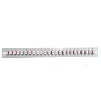 Patchpanel-Zubehör EFB Elektronik SB-FP-24SC-S-OM3 – 1HE-Rack, 24 SC-OM3-Ports, grau, 432×13×43,5 mm