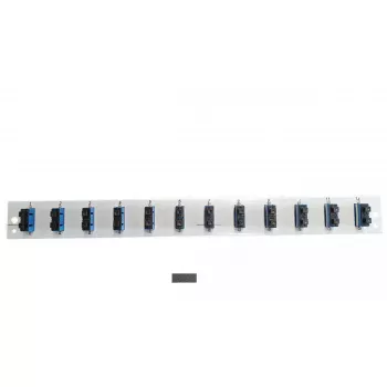 Patchpanel-Zubehör EFB Elektronik SB-FP-S-12SC-D-V-OS2 — 1U Rackeinbau, 12 SC Glasfaseranschlüsse, 432×13×43,5 mm