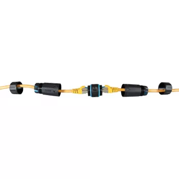 RJ45 Cat.6 IP68-Adapter EFB Elektronik Modell IP68DFKRJ45WP – wasserdichter Ethernet-Steckverbinder
