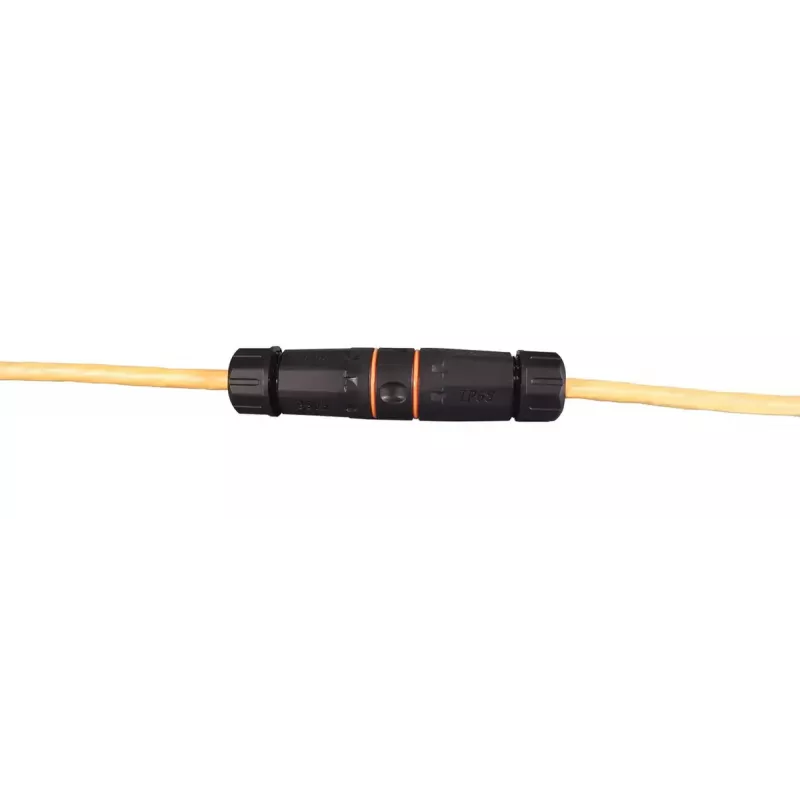 EFB Elektronik IP68DFKRJ456AWP Kabelverbinder 2x RJ-45 Schwarz