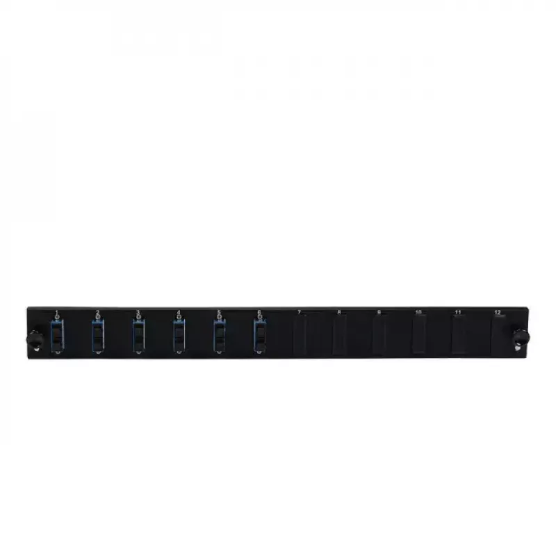 Patch-Panel-Zubehör EFB Elektronik SB-FP-6SC-D-V-OS2 — 1HE Rack, 432×13×43,5 mm, grau
