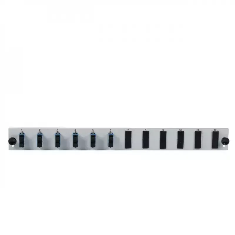 Patch-Panel-Zubehör EFB Elektronik SB-FP-6SC-D-V-OS2 — 1HE Rack, 432×13×43,5 mm, grau