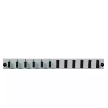 Patch-Panel-Zubehör EFB Elektronik SB-FP-6SC-D-V-OS2 — 1HE Rack, 432×13×43,5 mm, grau