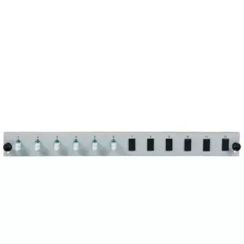 Patchpanel-Zubehör EFB Elektronik SB-FP-6SC-S-OM3 — 1U Rackeinbau, 6x SC, OM3, 432×13×43,5 mm, grau