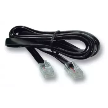 Telefonkabel EFB Elektronik K2406SW.2 2 m Schwarz