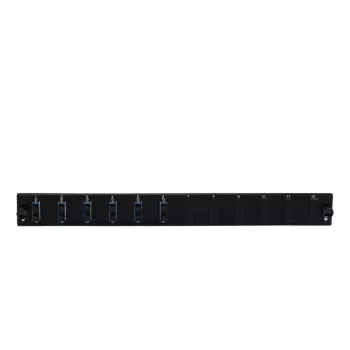 Patchpanel-Zubehör EFB Elektronik SB-FP-S-6SC-D-V-OM4, 1HE Rack, 432×13×43,5 mm, schwarz
