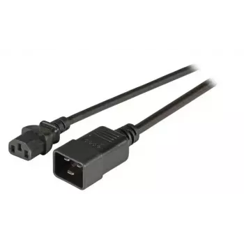 Stromkabel EFB Elektronik EK531.3V2, 3 m, C20-Kupplung auf C13-Kupplung, 250 V, 10 A, schwarz