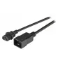 Stromkabel EFB Elektronik EK531.3V2, 3 m, C20-Kupplung auf C13-Kupplung, 250 V, 10 A, schwarz