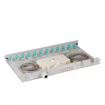 EFB Elektronik B71901L12OM3 Glasfaseradapter LC Aqua Grau Multimode