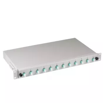 EFB Elektronik B71901L12OM3 Glasfaseradapter LC Aqua Grau Multimode