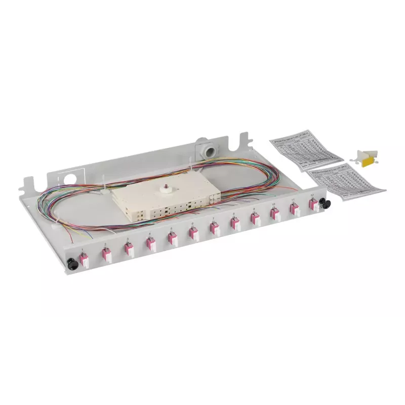Patchpanel EFB Elektronik BA71901L12OM4 1U LC OM4 Grau