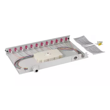Patchpanel EFB Elektronik BA71901L12OM4 1U LC OM4 Grau