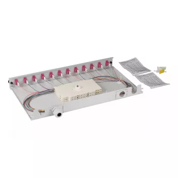 Patchpanel EFB Elektronik BA71901L24OM4 1U LC OM4 Grau Metall Rack-Montage