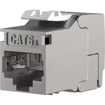 EFB Elektronik RJ45 Keystone Slimline/Shortbody Cat.6A, geschirmt, 29,2 mm, werkzeuglose Montage