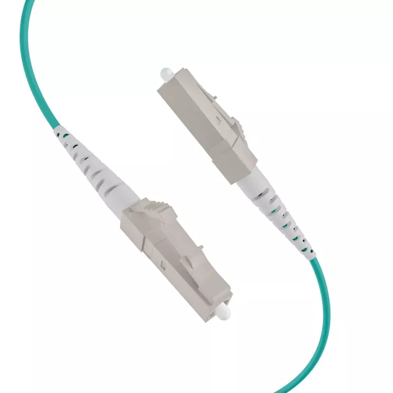 Glasfaserkabel EFB Elektronik O8303S10OM3 4x LC OM3 10 m Aqua Beige Schwarz
