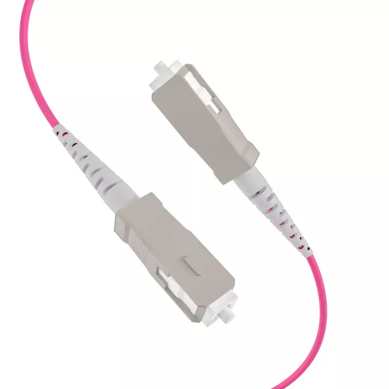 Glasfaserkabel EFB Elektronik O8301S10OM4 4x SC OM4 10 m Beige Schwarz Magenta