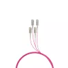 Glasfaserkabel EFB Elektronik O8301S10OM4 4x SC OM4 10 m Beige Schwarz Magenta