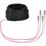 Glasfaserkabel EFB Elektronik O8301S10OM4 4x SC OM4 10 m Beige Schwarz Magenta