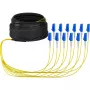 Glasfaserkabel EFB Elektronik O8342S10OS2 12x LC OS2 10 m Schwarz Blau Gelb