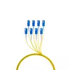 Lichtwellenleiterkabel EFB Elektronik O8321S10OS2 8x SC OS2 10 m Schwarz Blau Gelb