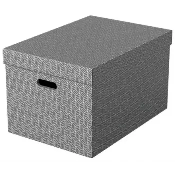 Aufbewahrungsbox ESSELTE 628287 rechteckig Karton grau 355×510×305 mm