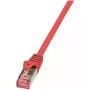 Networking Kabel LogiLink Cat.6 S/FTP RJ-45 0.5m Red
