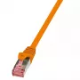 LogiLink 0,5m RJ-45 Cat6 S/FTP Orange Netzwerkkabel