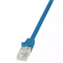 Netzwerkkabel LogiLink 0,5m RJ45 Cat6 Blau