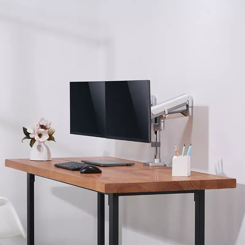Monitorhalterung LogiLink BP0089 32 Zoll Schreibtisch Silber