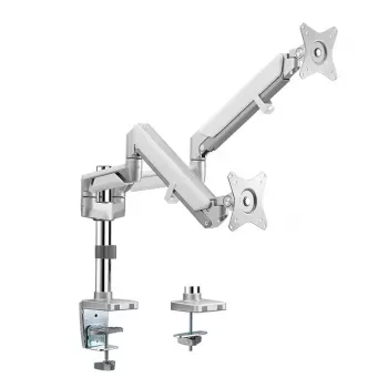 Monitorhalterung LogiLink BP0089 32 Zoll Schreibtisch Silber