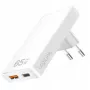 Wandsteckdosen-USB-Adapter LOGILINK PA0368 — 1×USB-A, 1×USB-C, 65W, weiß
