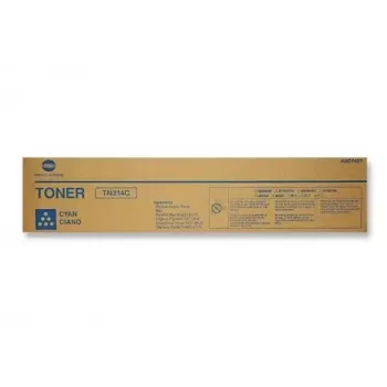 Tonerkartusche Konica Minolta TN314C Cyan Original, Reichweite 26.000 Seiten, 1 Stk.