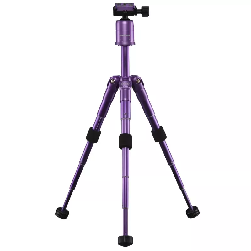 Stativ Mantona 21188 für Digital-/Filmkameras 3 Beine Lila