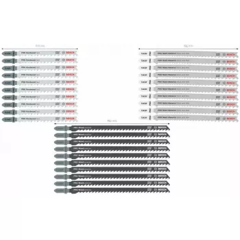 Stichsägeblätter-Set Bosch PRO 30 Stück für Holz und Metall 2607011946