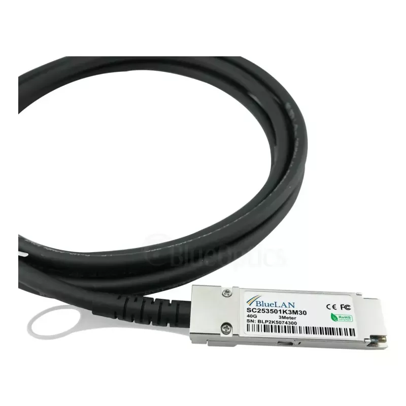 Netzwerkkabel BlueOptics 721064-B21-BL QSFP 4xSFP+ InfiniBand 3m Schwarz