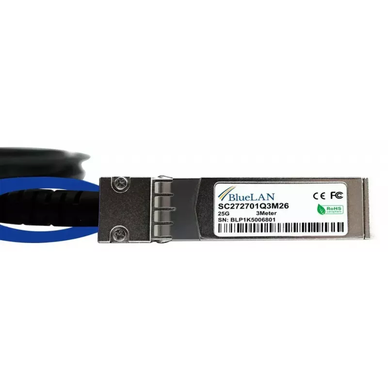 InfiniBand-/Glasfaserkabel BlueOptics 10522-BL 5 m SFP28 Stecker/Stecker