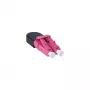 Glasfaser-Adapter LC BlueOptics BOLBLCOM4 Schwarz Pink