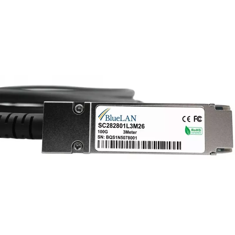 InfiniBand/Glasfaserkabel BlueOptics ACC763-10000S-BL 3 m QSFP28 Stecker/Stecker