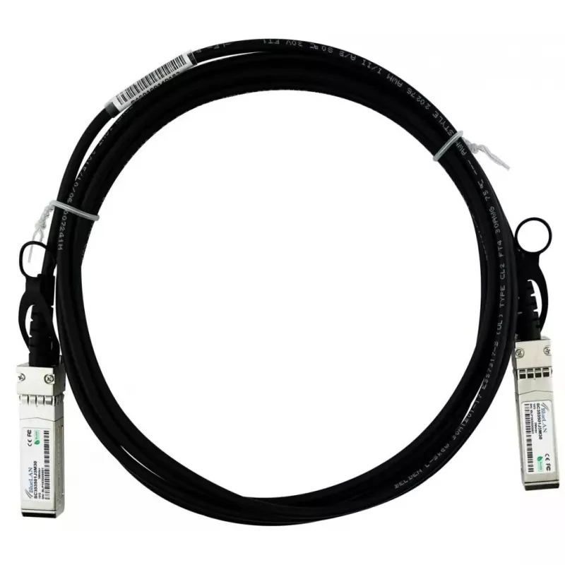 DAC-Kabel BlueOptics DAC10G-1M-ZZ0101F-BL 1m SFP+ Stecker-Stecker