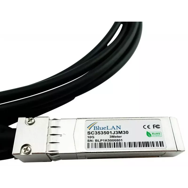 BlueOptics UDC-1-BL InfiniBand-Glasfaserkabel 1 m SFP+ Schwarz