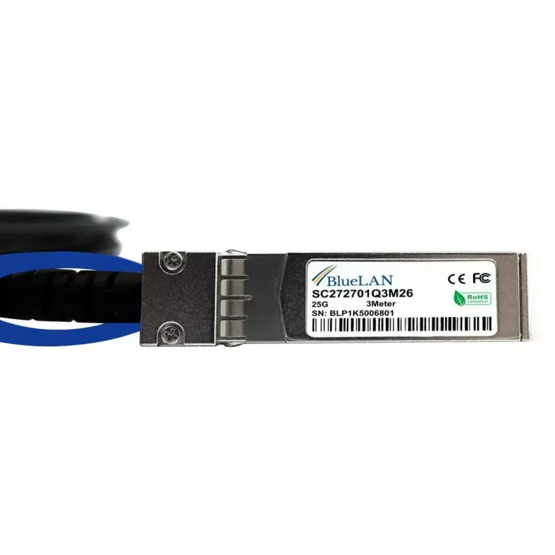 InfiniBand/Glasfaserkabel BlueOptics X66130-05-BL 0,5 m SFP28 Schwarz