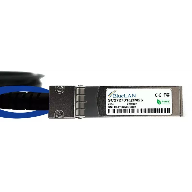 BlueOptics X66130-2-BL InfiniBand Glasfaserkabel 2 m SFP28 Schwarz
