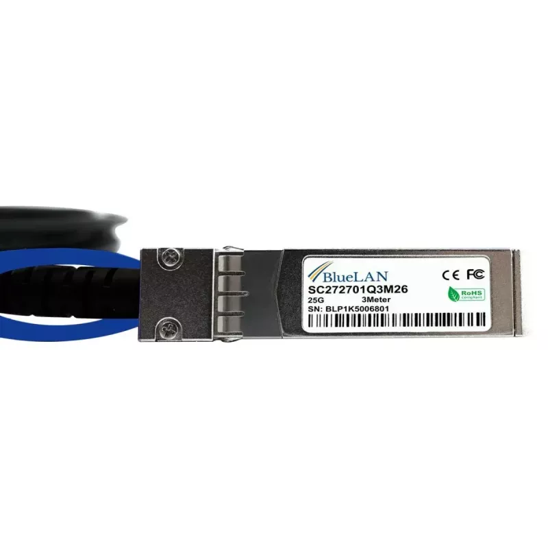 BlueOptics ET7302-DAC-3M-BL InfiniBand Glasfaserkabel SFP28 3m Stecker/Stecker
