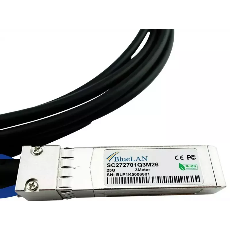 InfiniBand-/Glasfaserkabel BlueOptics UACC-DAC-SFP28-1M-BL 1m Stecker/Stecker