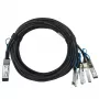 Netzwerkkabel BlueOptics 100G2X25GPD2M-LEG-BL QSFP 4xSFP28 InfiniBand 2 m Schwarz
