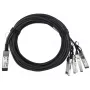 BlueOptics SFPPQSFP28-03-BL InfiniBand-Glasfaserkabel 3 m QSFP 4xSFP+